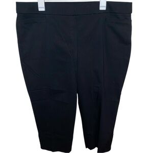 BRIGGS Women’s Black Cropped Pull On Pants